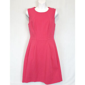 Diane Von Furstenberg Shanna A- Line Dress Women 6 Fuchsia Pink Sleeveless Lined